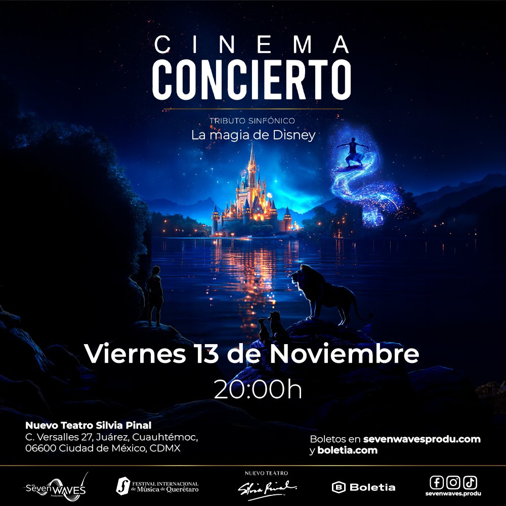 Cartel oficial de Cinema Concierto: La magia de Disney